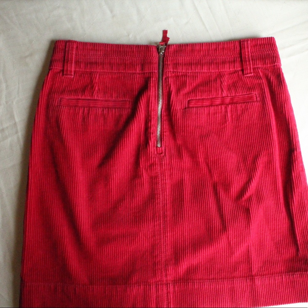 Last chance Red Corduroy Miniskirt